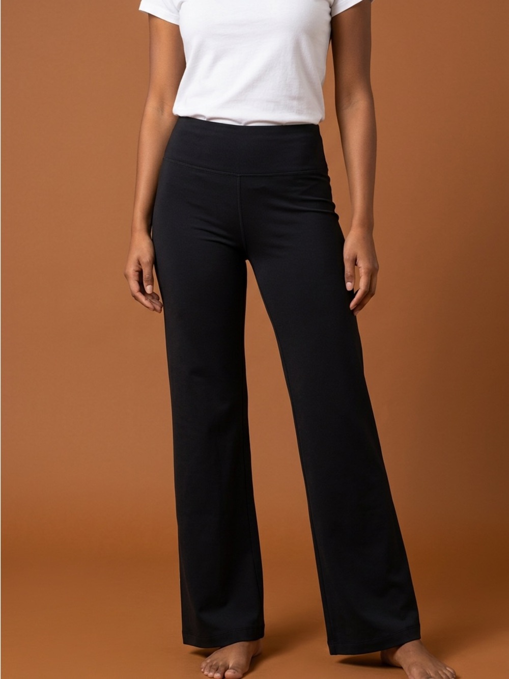 Bally Black Boot-Cut Yoga Pants